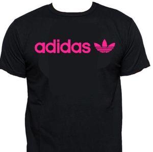 Adidas Hot Pink Logo Tee
